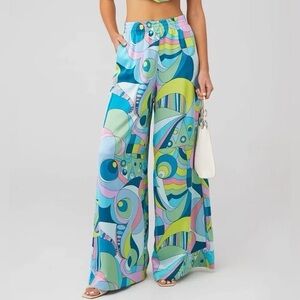 Show Me Your Mumu Irwin Pants In Go Go Luxe Satin